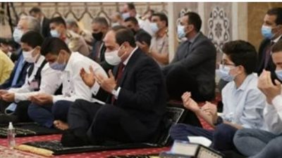 تكبيرات العيد تعلو في الفتاح العليم.. تغطية شاملة لصلاة الرئيس السيسي في عيد الفطر