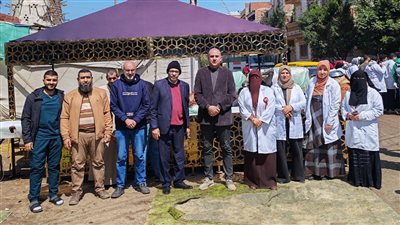 جامعة كفر الشيخ تطلق قافلة بيطرية لقرية الشباسية