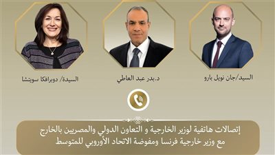 وزير الخارجية يبحث مع نظيره الفرنسي والتعاون الأوروبي سبل خفض التصعيد الإقليمي