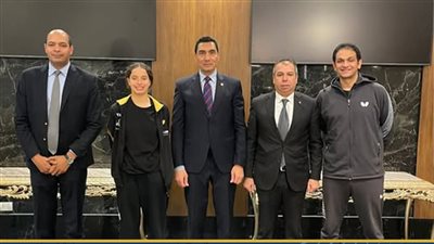 وزير الشباب يشيد بإنجاز هنا جودة في بطولة كأس العالم لتنس الطاولة