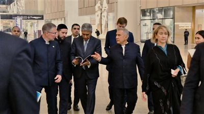 رئيس تتارستان يشيد بالمتحف المصري الكبير خلال زيارة رسمية ويصفه بتجربة عرض متحفي عالمية