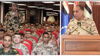 وزير الدفاع يلتقي دارسي الأكاديمية العسكرية والكليات والمعاهد عبر الفيديو كونفرانس لمتابعة العملية التعليمية