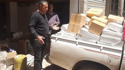 ضبط أدوية بيطرية منتهية الصلاحية ببيلا كفرالشيخ 