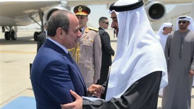 شاهد.. صور زيارة الرئيس السيسى للإمارات ولقاؤه الشيخ محمد بن زايد