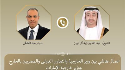 وزير الخارجية ونظيره الإماراتي يبحثان تطورات المنطقة وملف المفاوضات الأمريكية الإيرانية