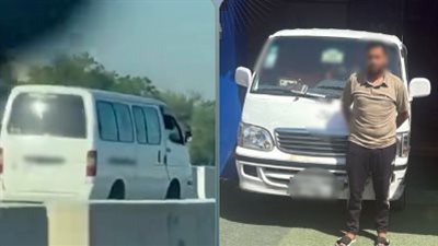 فيديو متداول يقود لضبط سائق ميكروباص خالف قواعد المرور بالشرقية