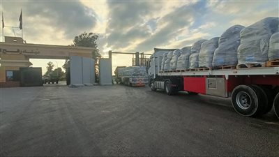 الهلال الأحمر المصري يطلق قافلة مساعدات جديدة لدعم قطاع غزة