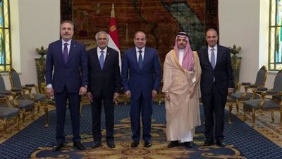السيسي يستقبل وزراء خارجية السعودية وتركيا وباكستان بالقاهرة
