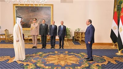الرئيس السيسي يتسلم أوراق اعتماد سفير قطر الجديد لدى مصر