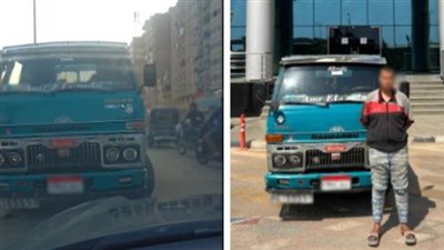 مشى عكس الاتجاه.. القبض على سائق سيارة نقل بالجيزة