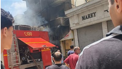 دون اصابات..  حريق هائل داخل محل تجاري بمنطقة باكوس فى الإسكندرية