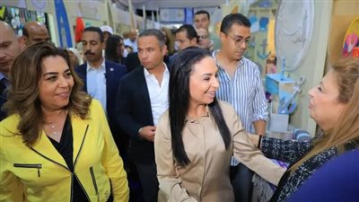 وزيرة التضامن الاجتماعي تفتتح  فعاليات معرض 