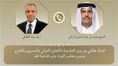 وزير الخارجية ونظيره القطري يبحثان تطورات التصعيد الإقليمي