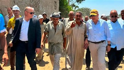 وزير الري يتفقد صان الحجر بالشرقية لحل شكاوى نقص المياه