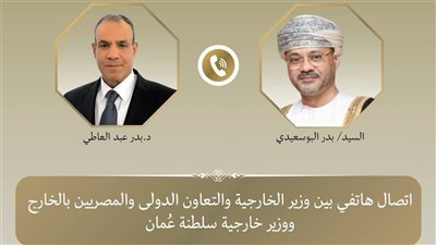 وزيرا خارجية مصر وعُمان يبحثان تطورات الأوضاع الإقليمية
