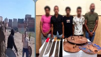 ضبط 5 أشخاص ظهروا بأسلحة بيضاء في شوارع الإسكندرية