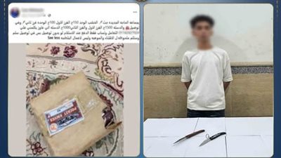  «تجارة خلف الحسابات الوهمية».. ضبط طالب يروج لبيع الأسلحة البيضاء عبر الإنترنت