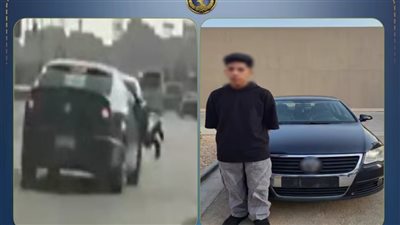 لحظات مثيرة في الدويقة.. طالب يفر بسيارة بلا لوحات ويُسقط فرد شرطة أثناء الهروب