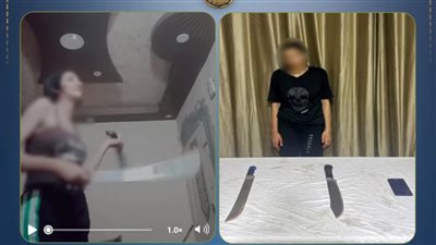 من أجل المشاهدات والأرباح.. سقوط فتاة استعرضت بأسلحة بيضاء في فيديو متداول بالبحيرة