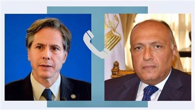‎شكري وبلينكن يبحثان مستجدات الأوضاع الأمنية والإنسانية في رفح الفلسطينية