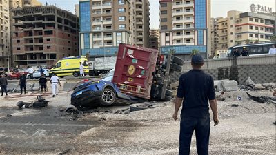 حادث الطريق الدائري ومعلومات مبدئية حول سائق التريلا