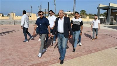 تمهيدا لافتتاحه.. وزير الرياضة يتفقد معسكر نزل الشباب بمدينة الطور