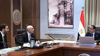 رئيس الوزراء يلتقى مسئولى إحدى الشركات المتخصصة فى الرى تحت السطحى