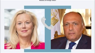 وزير الخارجية يبحث مع كبيرة منسقي الأمم المتحدة الأزمة الإنسانية في غزة