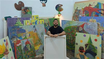 موالد مصر  في معرض تشكيلي يقيمه (موشن جاليري) للفنان أحمد مجدي