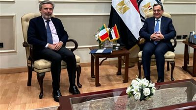 وزير البترول يستقبل السفير الإيطالى وشركة تكنيمونت لبحث واستكشاف وإنتاج وصناعات تحويلية