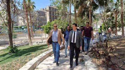 مساعد وزير الإسكان يتابع استعدادات الافتتاح التجريبي لمشروع إعادة إحياء حديقة الأزبكية بلقاهرة