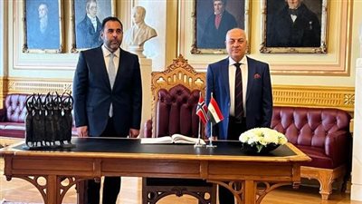 سفير مصر في أوسلو يلتقي برئيس البرلمان النرويجي