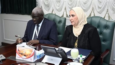وزيرة التضامن تبحث مع وزير التنمية الاجتماعية السوداني التعاون لإغاثة السودانيين