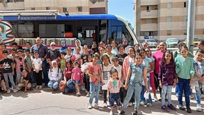 بالصور..فعاليات متنوعة للأطفال بالمكتبة المتنقلة ضمن أنشطة قصور الثقافة ببشاير الخير