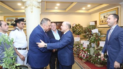 محافظ كفرالشيخ يستقبل مدير ألامن  لتقديم التهنئة بمناسبة توليه مهام عمله