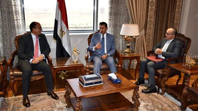 وزير الشباب والرياضة يستقبل رئيس جامعة حلوان لبحث تعزيز التعاون