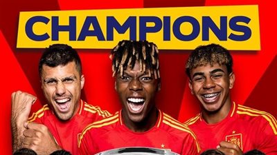 إسبانيا بطلة اليورو للمرة الرابعة في تاريخها بعد الفوز على إنجلترا 