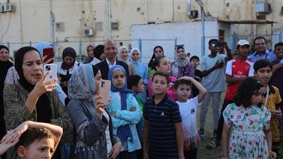  تنظيم رحلة اليوم الواحد الترفيهية للأشقاء الفلسطينيين وأطفالهم بحديقة صنعاء بكفرالشيخ 