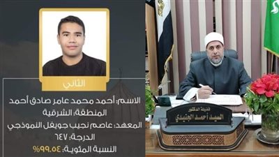الشرقية الأزهرية تهنئ ابنها 