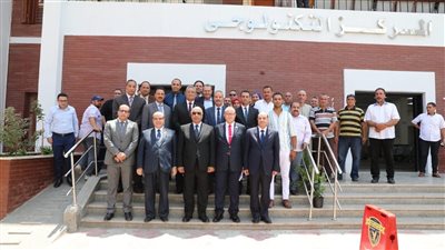 بالصور.. وزير العدل يتفقد أعمال رفع كفاءة مجمع محاكم دمنهوريا 