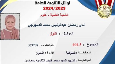 نتيجة الثانوية العامة 2024.. اعرف مجموعك الآن