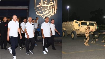 وزير الدفاع يتفقد مراحل التدريب والتأهيل البدني بالأكاديمية العسكرية المصرية