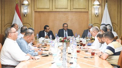 محافظ قنا يتابع الموقف التنفيذى لمشروع ازدواج الطريق الصحراوي الغربي
