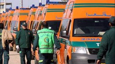إصابة 24 مواطناً في حادث تصادم بميدان الرماية بالجيزة