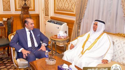 المستشار محمود فوزي يستقبل عادل العسومي، رئيس البرلمان العربي