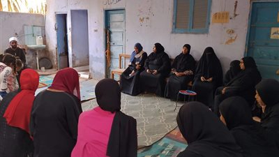تنظيم 15 من جلسات الدوار للتوعية المجتمعية بمركز دراو بأسوان 
