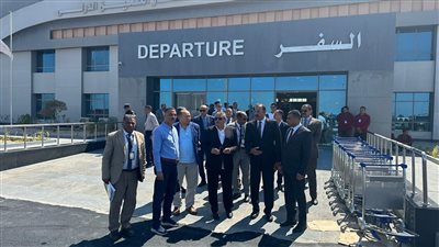اللجنة العليا  للتفتيش الأمني  تتفقد مطاري العلمين ومرسى مطروح  لمتابعة الوضع الأمني والصحي والبيئي 