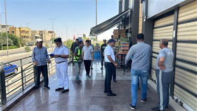 رئيس جهاز الشروق : تنفيذ 19  قرار غلق وتشميع للمحال التجارية المخالفة