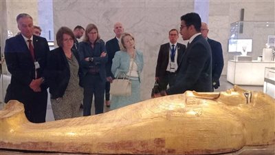 وفد اقتصادي ألماني رفيع المستوى يزور المتحف القومي للحضارة المصرية