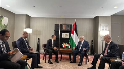 وزير الخارجية والهجرة يؤكد على دعم مصر الكامل للسلطة الوطنية الفلسطينية